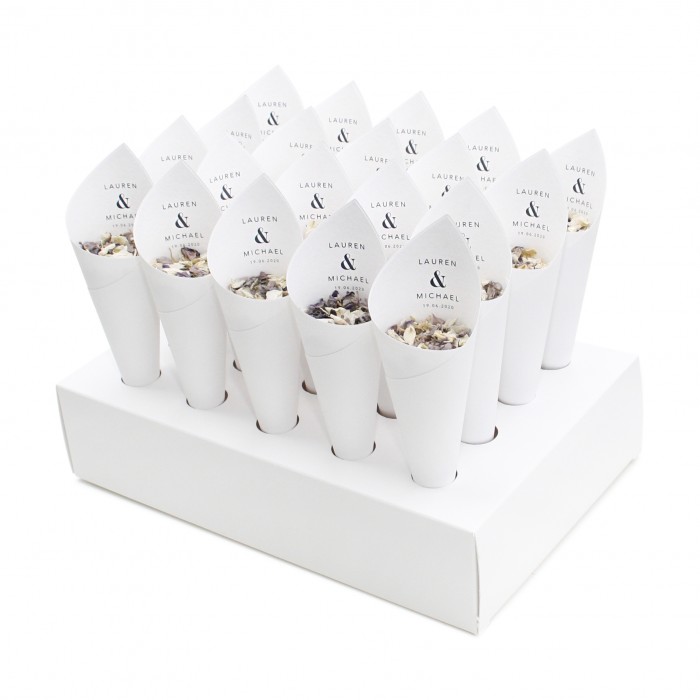 Elegance Confetti Cone Package